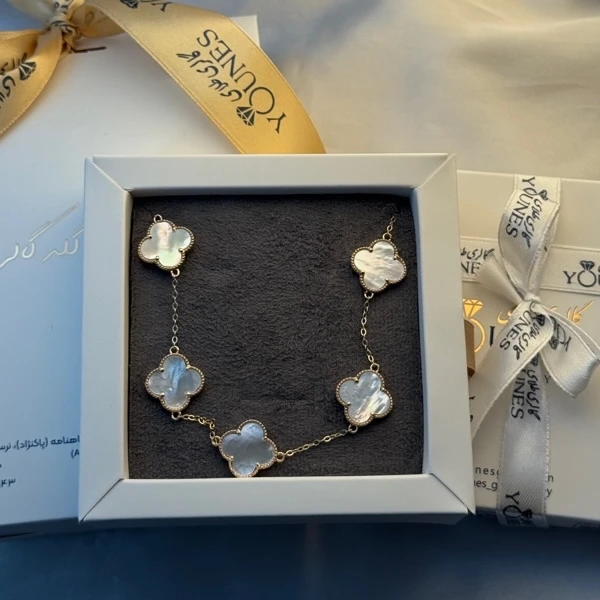 گردنبند ونکلیف صدفی طلا